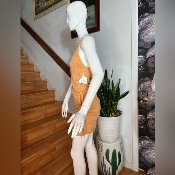 New Free People x FP One Katya Thermal Mimosa Mini Dress/ size XS - Picture 4 of 7